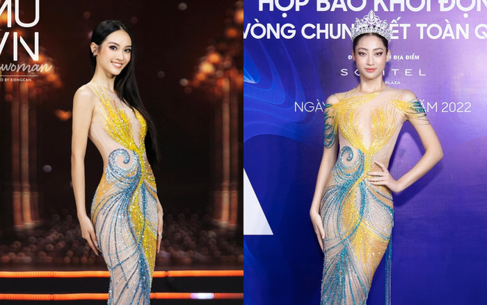 Lương Thùy Linh đụng váy đàn chị tại Miss Universe VN: Thần thái có đủ để át vía ống kính? Ảnh 2