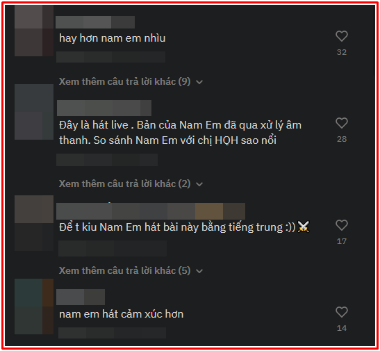 Hát cùng một ca khúc, Nam Em bị nhận xét 'tắt điện' trước Hồ Quỳnh Hương? Ảnh 2