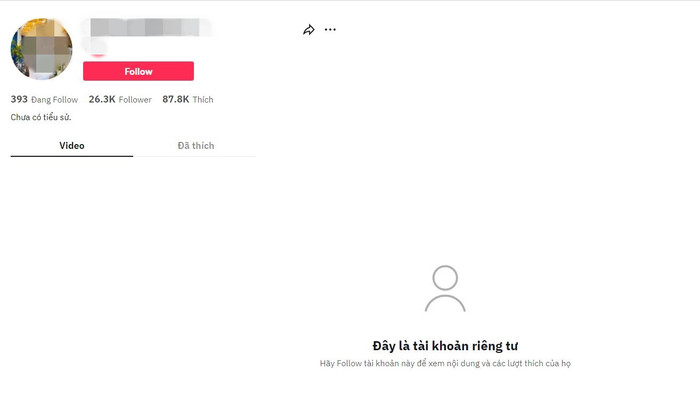 Cô gái này nhanh chóng để Tiktok để chế độ riêng tư