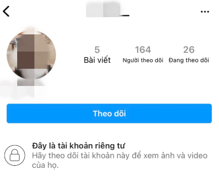 Instagram cũng được chính chủ để chế độ riêng tư