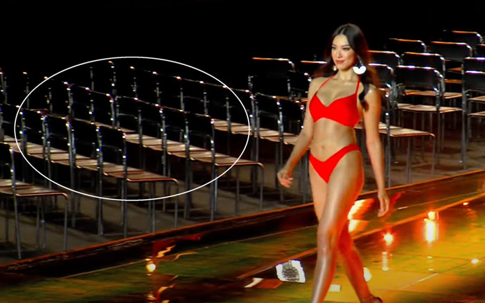 Bán kết Miss Supranational 2022: Thí sinh diễn bốc lửa nhưng khán đài vắng tanh, ghế giám khảo quá 'phèn' Ảnh 2