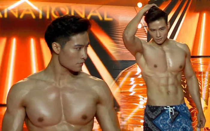 Bán kết Nam vương Siêu quốc gia: Đại diện Việt Nam khiến fan há hốc mồm với màn khoe múi 'cục cục' Ảnh 2