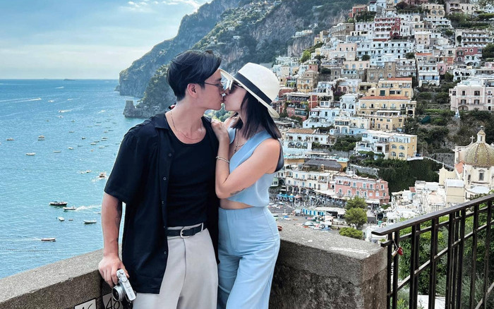 Ngô Thanh Vân lần đầu về quê chồng, nắm tay Huy Trần không rời dạo quanh thủ đô Đức Ảnh 2