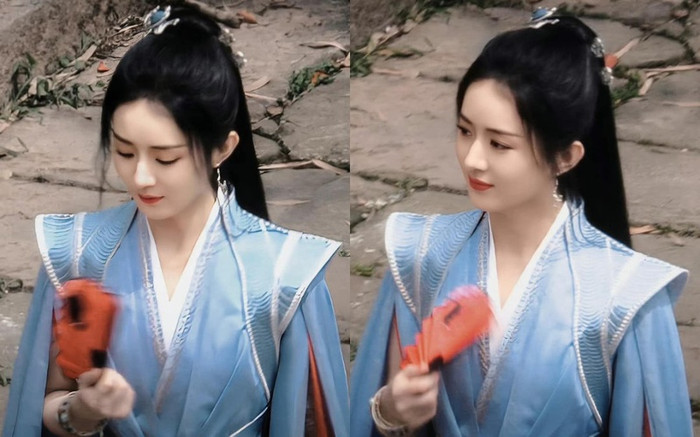 Bóng lưng của Triệu Lệ Dĩnh gây sốt nhưng bất ngờ bị khán giả so sánh với Dương Mịch Ảnh 4