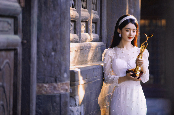 Cùng cầm cúp Kim Ưng, Triệu Lệ Dĩnh được khen hết lời, Địch Lệ Nhiệt Ba lại bị chê Ảnh 2