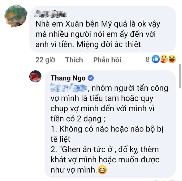 'Vua cá Koi' Thắng Ngô đứng về phía vợ, lên tiếng đáp trả anti-fan gay gắt Ảnh 1