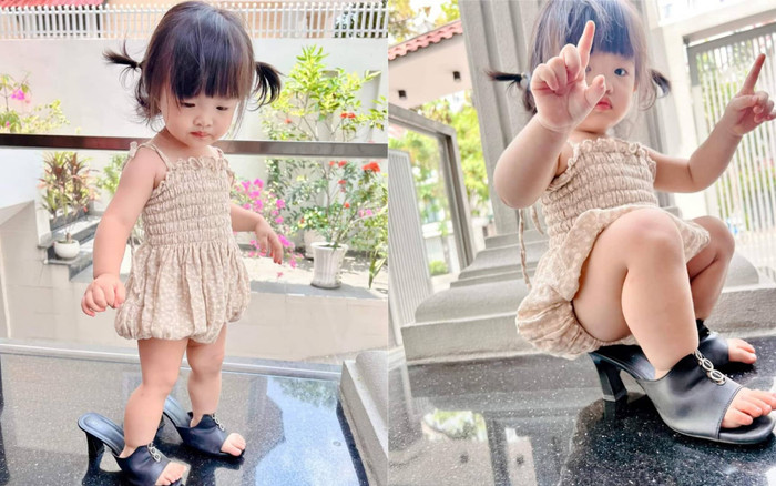 Winnie 'sở hữu' đôi guốc catwalk thần kì, đi mỏi chân liền hoá thành 'ghế ngồi' Ảnh 2