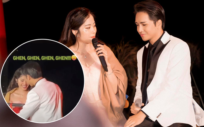 Nam Em ghen ra mặt khi thấy Bạch Công Khanh ôm ấp người con gái khác trên sân khấu Ảnh 2