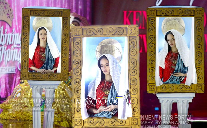 Fan 'xuýt xỉu' khi thấy trang phục dân tộc như tranh thờ của thí sinh Hoa hậu Philippines Ảnh 2