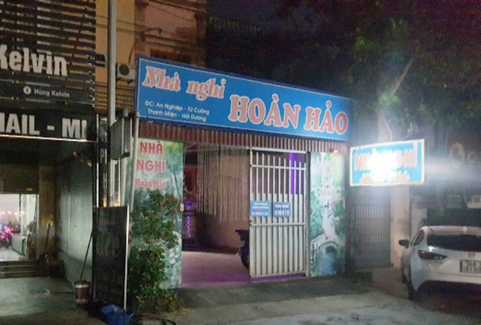 Nhà nghỉ nơi xảy ra vụ việc.