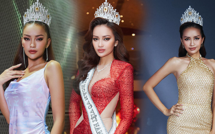 Loạt outfit màu sắc của Ngọc Châu sau khi đăng quang: Từ màu nóng đến màu lạnh đều 'cân' được Ảnh 2