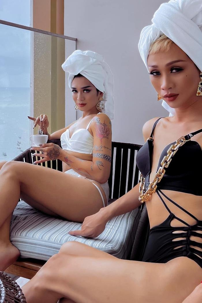 Makeup lồng lộn, diện bikini 'đốt mắt' bên BB Trần, Hải Triều khiến fan 'té xỉu' khi thú nhận một điều Ảnh 5