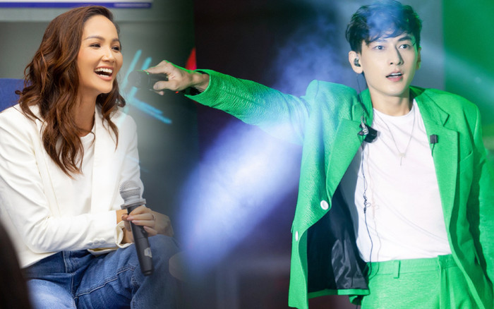 H'Hen Niê 'cứng người' khi được Isaac đưa mic hát hò trên sân khấu Ảnh 2