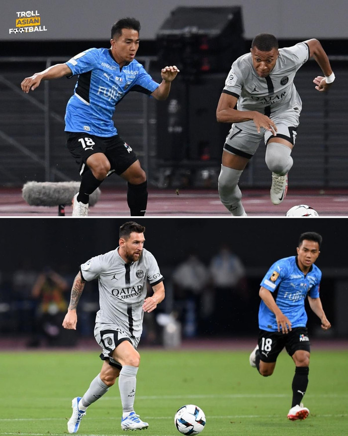 &nbsp;Ngoài ra, hình ảnh Chanathip tranh bóng với ngôi sao Mbappe cũng mang đến sự thích thú cho fans Đông Nam Á.