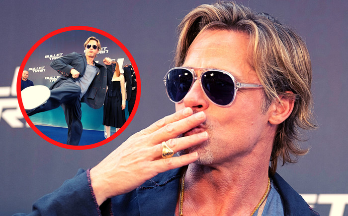 'Người đàn ông hấp dẫn nhất thế giới' - Brad Pitt tung cú đá trứ danh trên thảm đỏ Ảnh 2