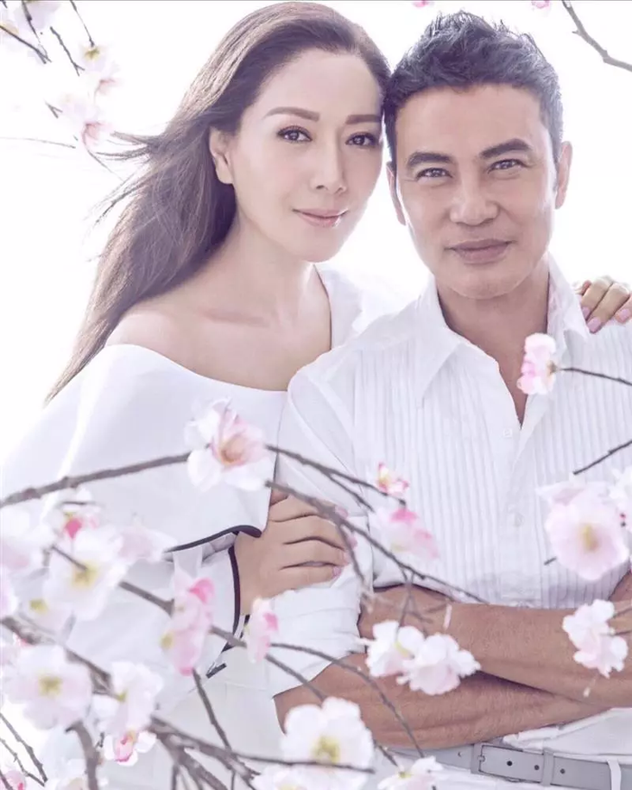 Nhậm Đạt Hoa và vợ - siêu mẫu Kỳ Kỳ.