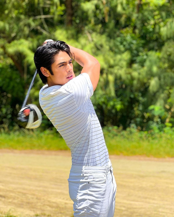 MJ Ordillano là fan 'cuồng' của Gold và dành rất nhiều thời gian cho bộ môn thể thao 'thượng lưu' này.