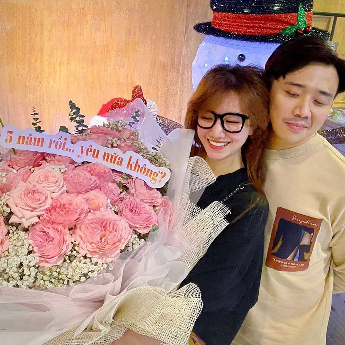 Hari Won và Trấn Thành.