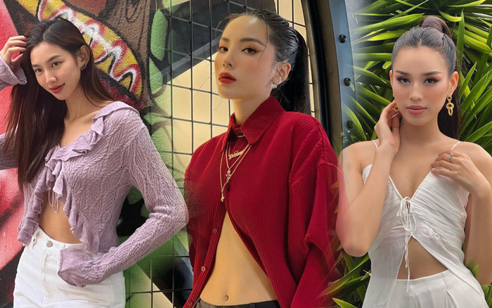 Thuỳ Tiên, Lương Thuỳ Linh lăng xê mốt mặc áo 'lạnh bụng' khoe vòng eo con kiến Ảnh 2