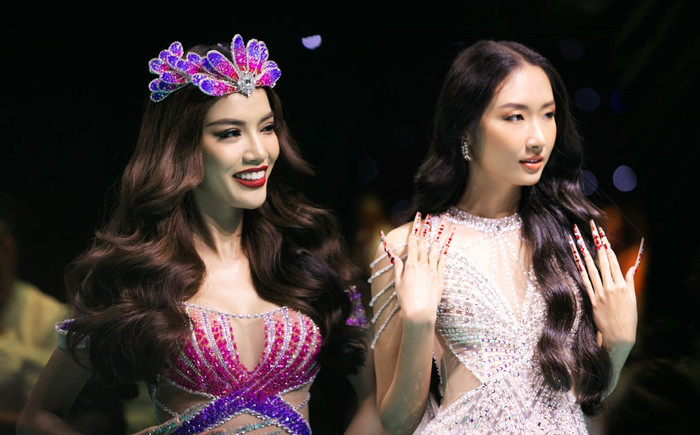 Chiến thần Miss Universe VN đổ bộ sàn catwalk: Hoàng Phương 'keo lỳ', Thanh Khoa sang - xịn - mịn Ảnh 2