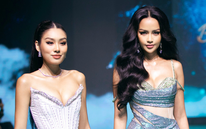 Ngọc Châu nhường line catwalk cho Thảo Nhi, khéo léo xử lý sự cố giẫm váy Thủy Tiên Ảnh 2