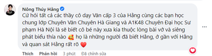 Nông Thúy Hằng đáp trả khi bị chỉ trích học giỏi Văn nhưng không nhớ tên tác phẩm Ảnh 2