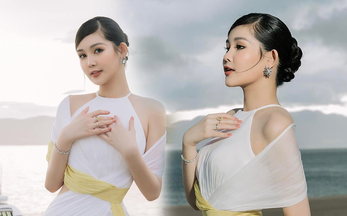 Lê Âu Ngân Anh tái xuất dịu dàng e ấp, sẵn sàng mặc áo cưới theo chàng về dinh Ảnh 2