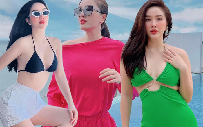 Bảo Thy mang bầu đẹp tựa nữ thần, vóc dáng sau sinh gây 'choáng' Ảnh 2