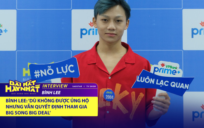 Bình Lee: 'Dù không được ủng hộ nhưng vẫn quyết định tham gia Big Song Big Deal' Ảnh 2