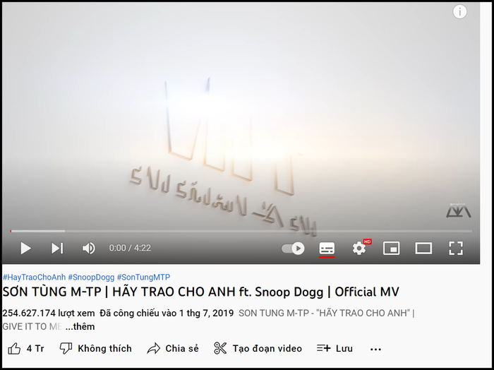 'Hãy trao cho anh' của Sơn Tùng chính thức trở thành MV Vpop đầu tiên đạt được thành tích này Ảnh 2