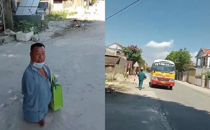 Người đàn ông khuyết tật 2 tay 2 chân bị tài xế 4 chuyến xe buýt ngó lơ gây bức xúc Ảnh 2