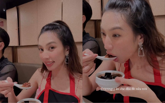 Thùy Tiên hào hứng ăn chè đậu đỏ vào Thất Tịch, hóa ra hoa hậu cũng biết 'sợ ế' Ảnh 2