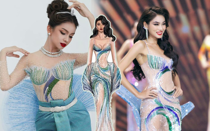 Thảo Nhi Lê là 'nạn nhân' tiếp theo bị người Campuchia đạo nhái váy sau Ngọc Châu Ảnh 2