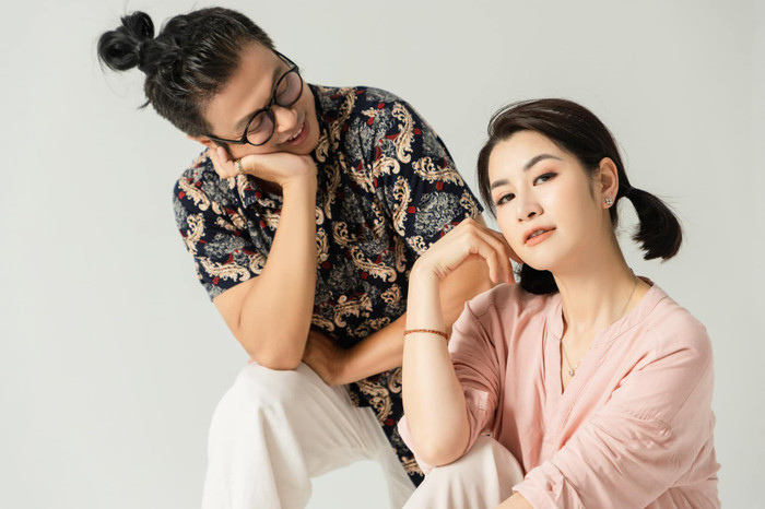 Bộ ảnh 'tình bể tình' của diễn viên Lưu Huyền Trang và Bá Anh.