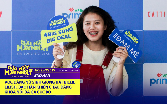 'Vóc dáng nữ sinh giọng hát Billie Eilish', Bảo Hân khiến Châu Đăng Khoa 'nổi da gà cục bộ' Ảnh 2