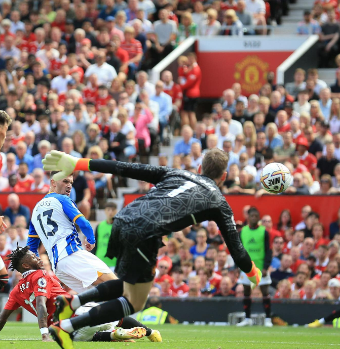 David de Gea đã không ít lần nổi nóng với những pha phòng thủ hớ hênh của đồng đội mình. Ảnh: Premier League.