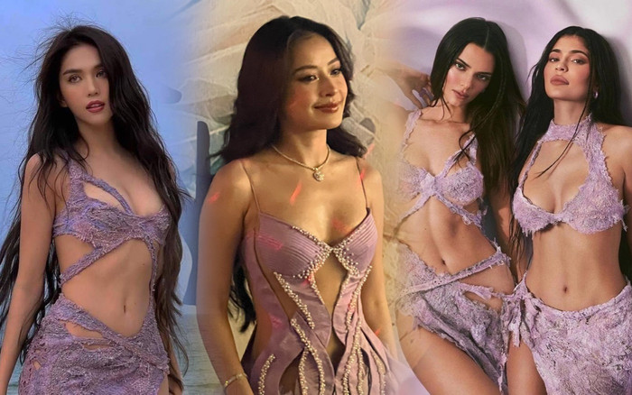 Comeback sau hai năm, Chi Pu 'mượn ý tưởng' chiếc váy thị phi của Ngọc Trinh, Kendall Jenner? Ảnh 2