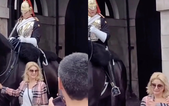 Cố chấp thả dáng bên kỵ binh của Nữ Hoàng, nữ du khách nhận cái kết nhớ đời Ảnh 2