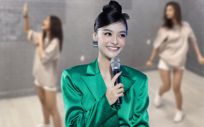 LONA Kiều Loan khoe giọng hát, vũ đạo đầy điêu luyện trong phòng tập, dân mạng: 'Á hậu này đỉnh quá!' Ảnh 2