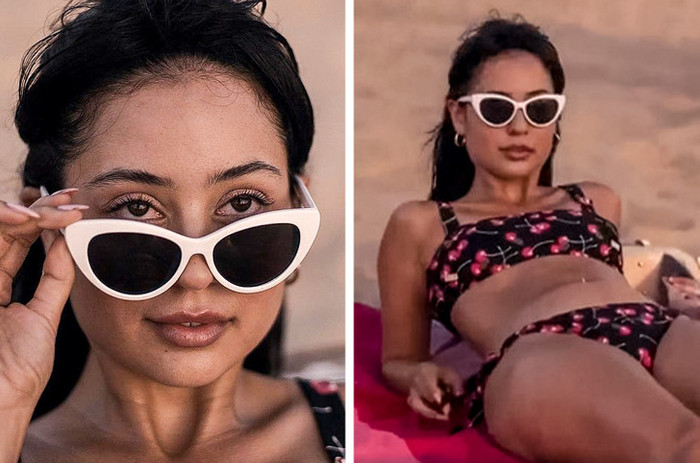 Trong ‘Euphoria”, nhân vật của Alexa Demie là một siêu sao của trường. Bộ đồ bơi màu đen với những quả anh đào chín mọng của cô trông thật tuyệt vời.