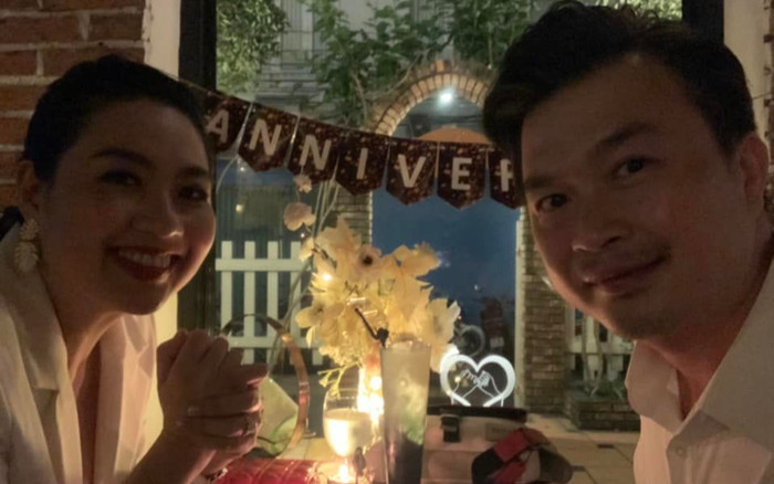 Kỉ niệm 20 năm bên nhau, ông xã nhắn nhủ tới Lê Khánh đầy ngọt ngào Ảnh 2