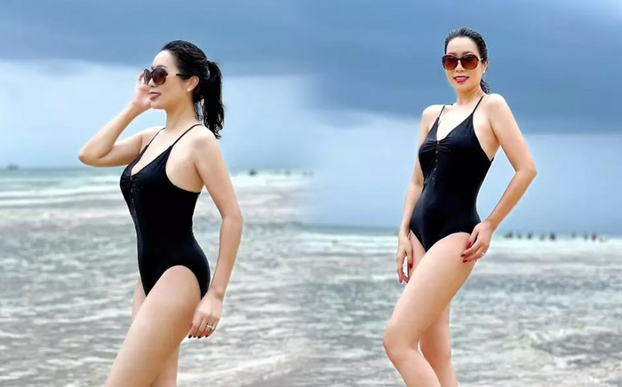 Ngỡ ngàng với vóc dáng nuột nà của Á hậu Trịnh Kim Chi ở tuổi 51 Ảnh 2