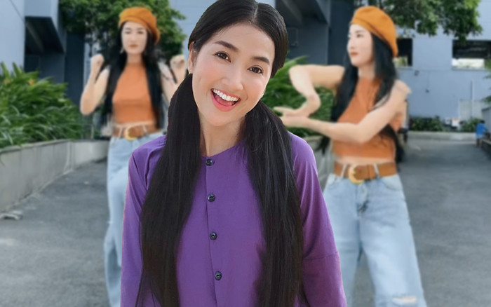 Rũ bỏ hình tượng 'gái quê', Quỳnh Lam 'lên đồ' nhảy nhót cực chất: Nhan sắc trẻ trung gây ấn tượng! Ảnh 2