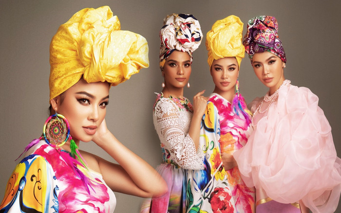 Phạm Hương, Minh Tú diện áo dài cách tân đọ sắc cùng 'Best Face' Trương Thị May Ảnh 2