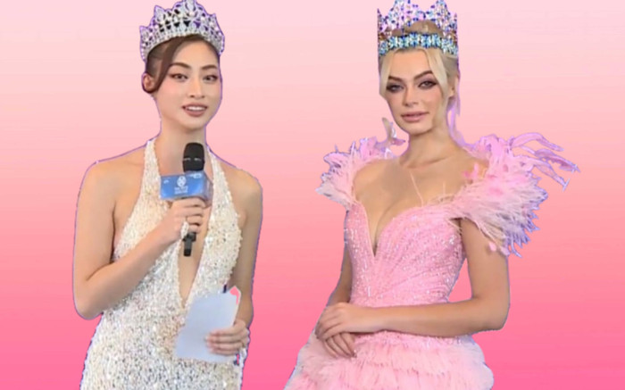 Lương Thuỳ Linh mạnh miệng 'mắng' Hoa hậu Thế giới: 'Bạn nói nhiều quá' Ảnh 2