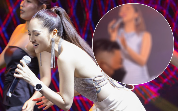 Bảo Anh say sưa hát nhạc buồn trên sân khấu nhưng anh bảo vệ lại giật hết spotlight Ảnh 2