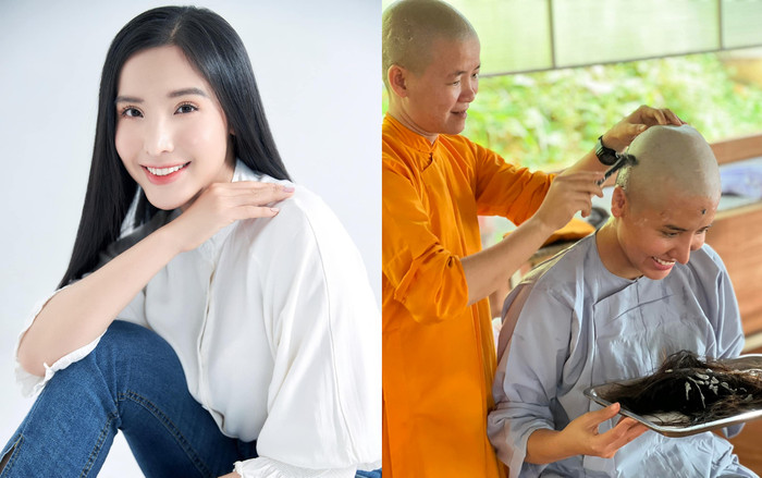 Một Á hậu xuống tóc quy y sau khi tham gia Miss Universe Vietnam 2022 Ảnh 2