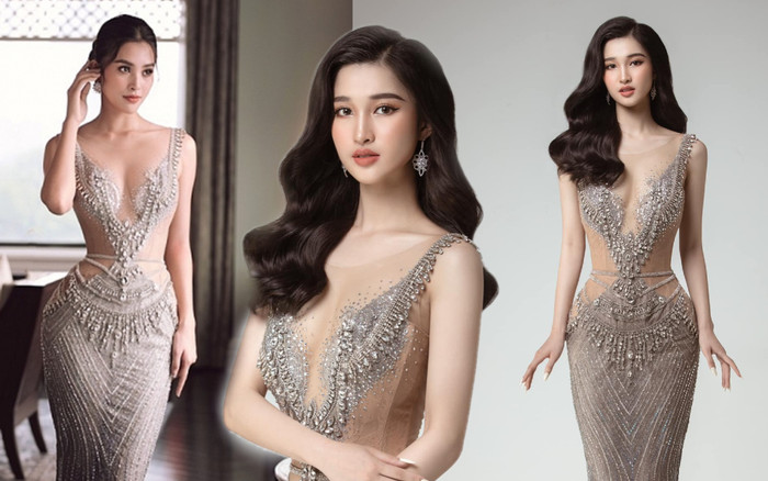 Gà chiến Phương Nhi chơi lớn khi chọn váy dạ hội đụng hàng với Tiểu Vy: Chắc để xin vía hoa hậu Ảnh 2