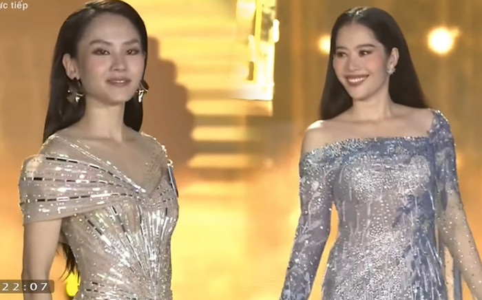 Trình diễn dạ hội Miss World Vietnam 2022: Nam Em chiếm trọn spotlight với chiếc váy như nữ thần biển cả Ảnh 2