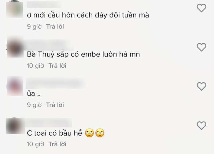 Netizen đặt nghi vấn Mâu Thuỷ mang thai vì lộ bụng to sau khi nhận lời cầu hôn bạn trai Ảnh 3